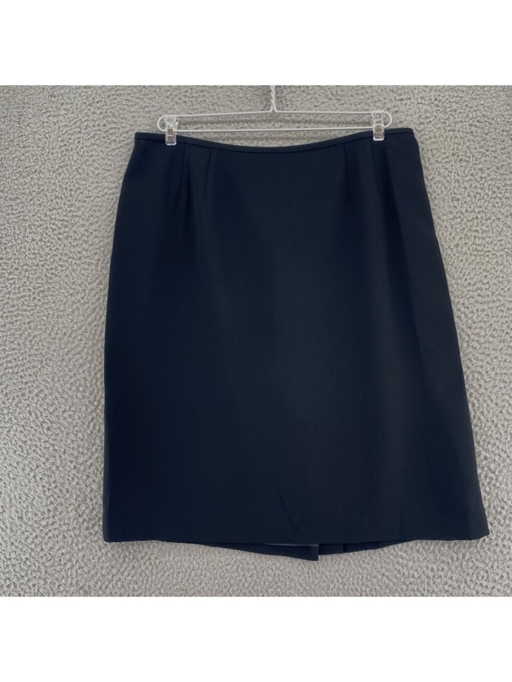Le Suit Skirt Womens 14 Petite Black Straight & Pencil Lined Knee Length Career